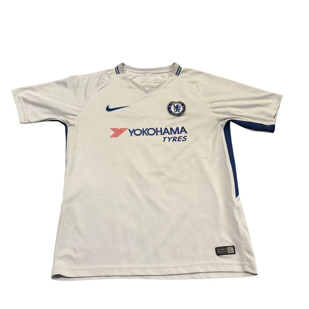 Nike Chelsea FC 2017-18‎ Away Jersey White Blue Mens Medium Fabregas Number 4